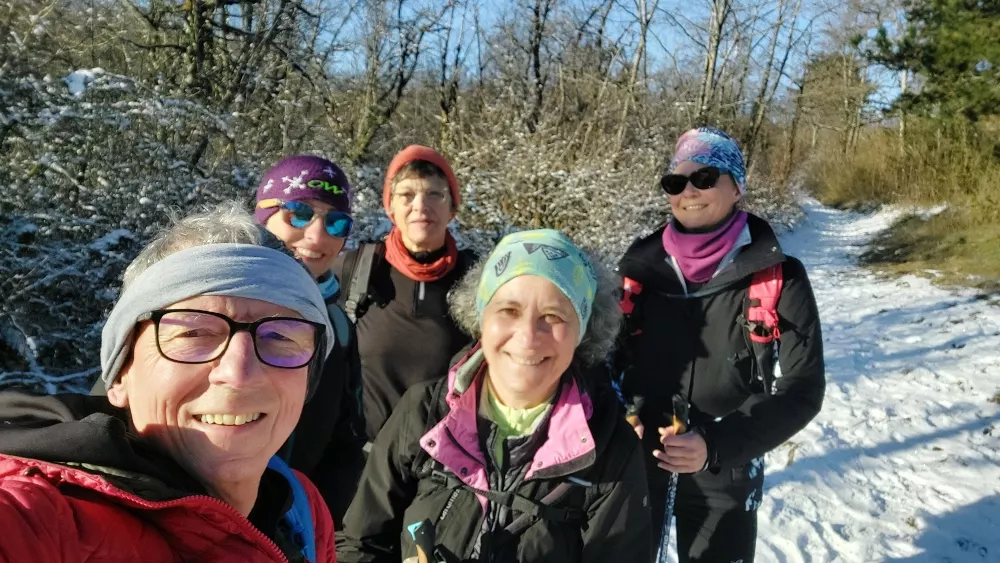 Marche nordique par - 4 °C  : grain de folie ?