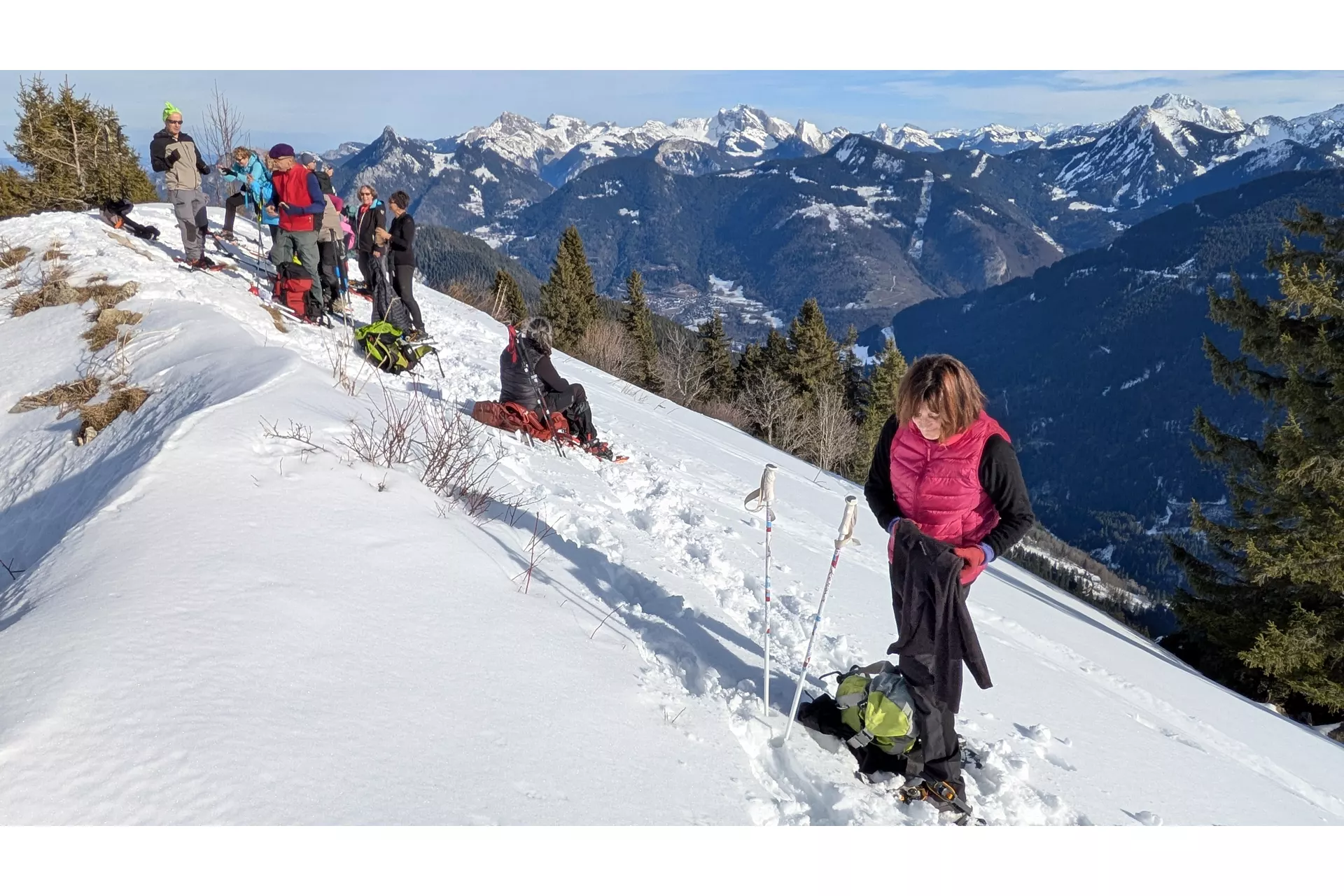 Enfin une belle journée raquettes !