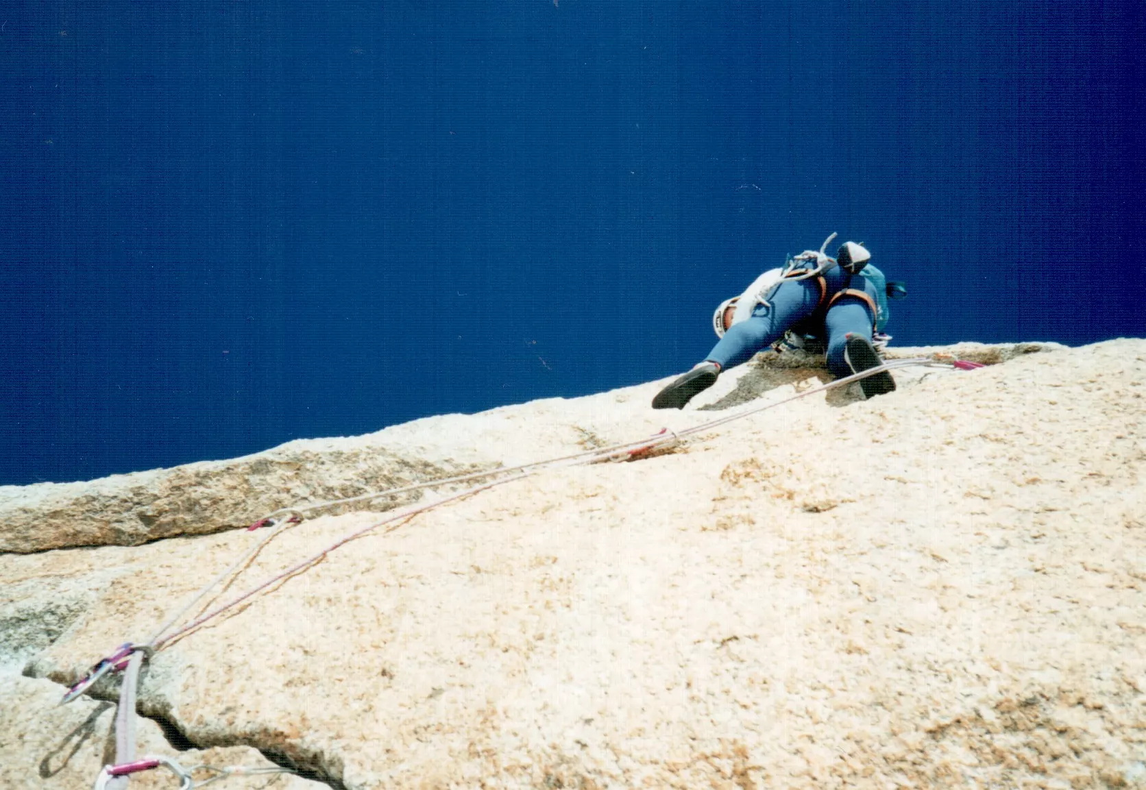 Souvenirs de course : Aiguille du Midi face sud