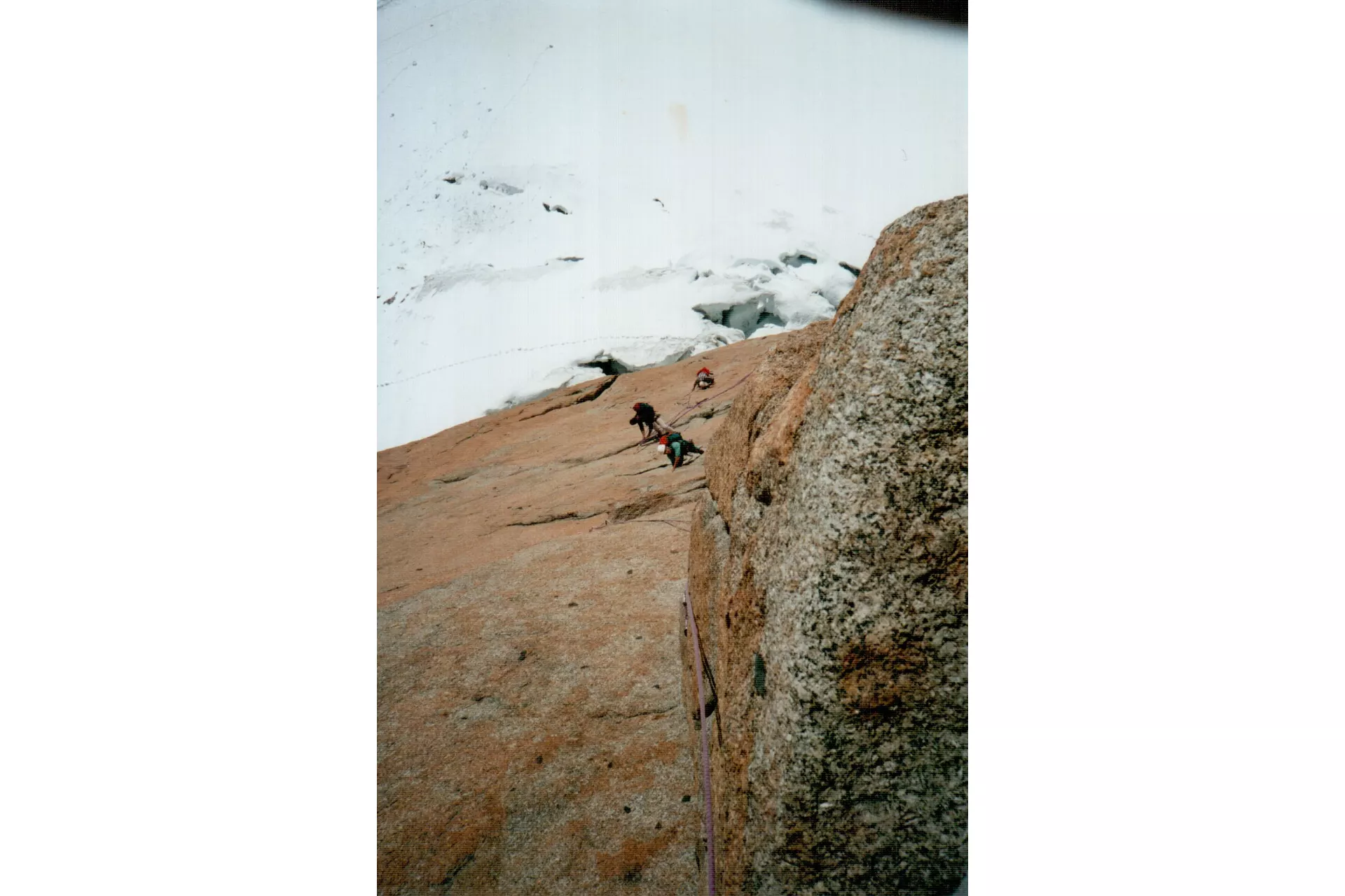 Souvenirs de course : Aiguille du Midi face sud